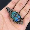 Tree Of Life Rainbow Calsilica  Gemstone Pure Copper Wire Wrapped Handmade Pendant Jewelry