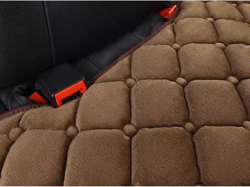 Winter Heated Wool Car Seat Cushion for Drivers