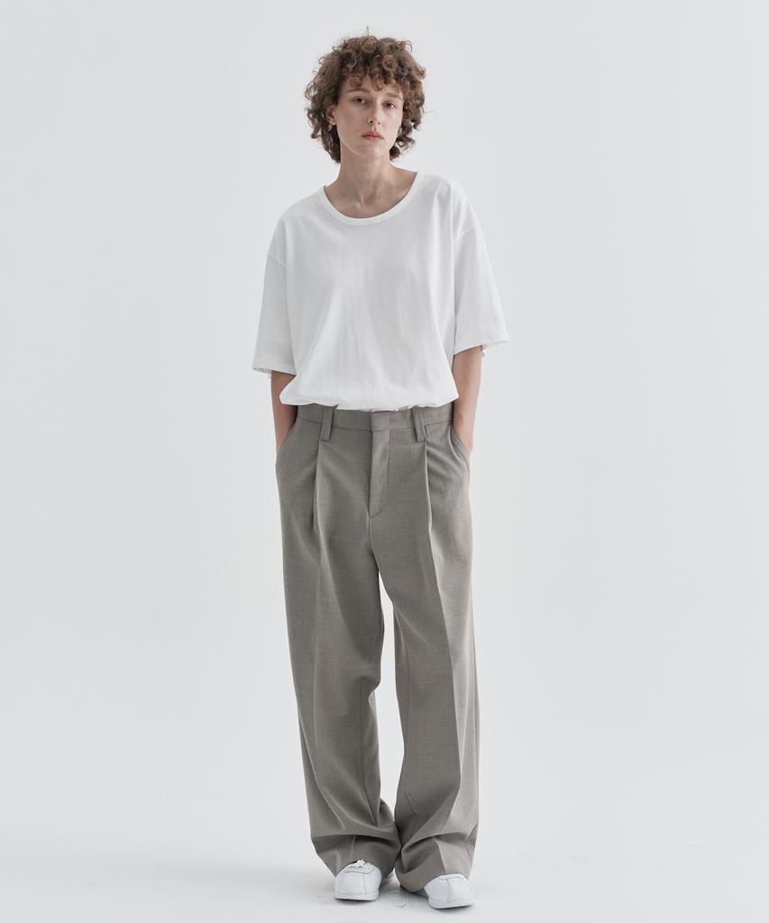 EZIO WOMEN W Classic Straight Slacks_Beige