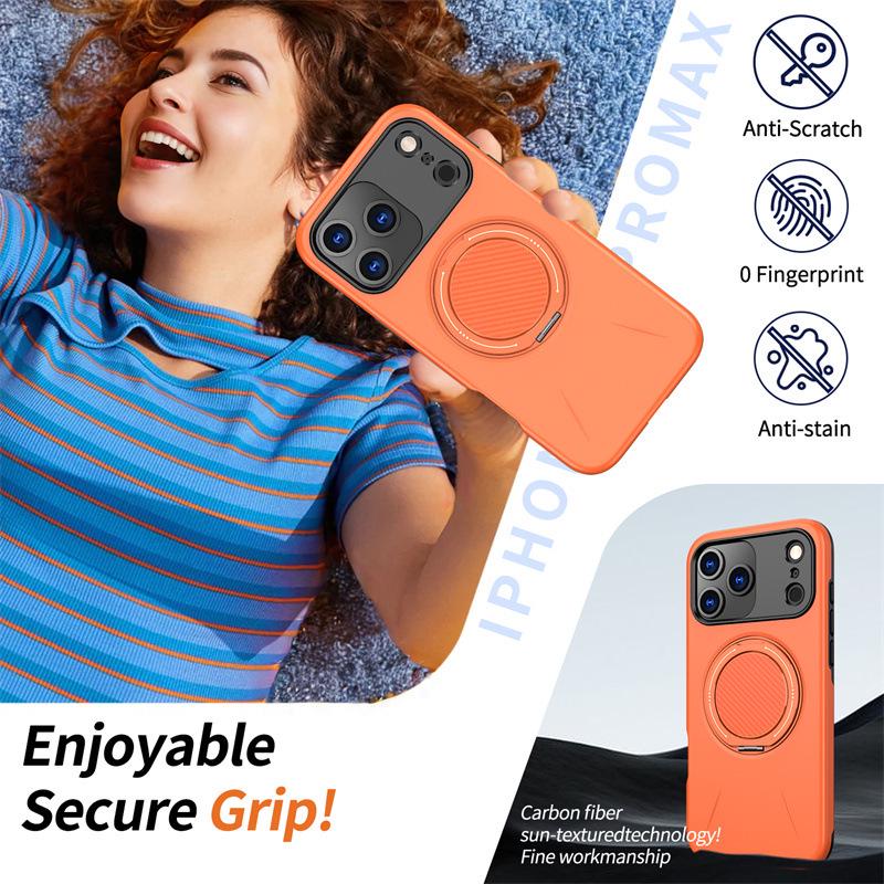 Magnetic iPhone 17 Case with Invisible Stand, Compatible with iPhone 17, Apple Air 16, 15, and 13/14 Pro Models