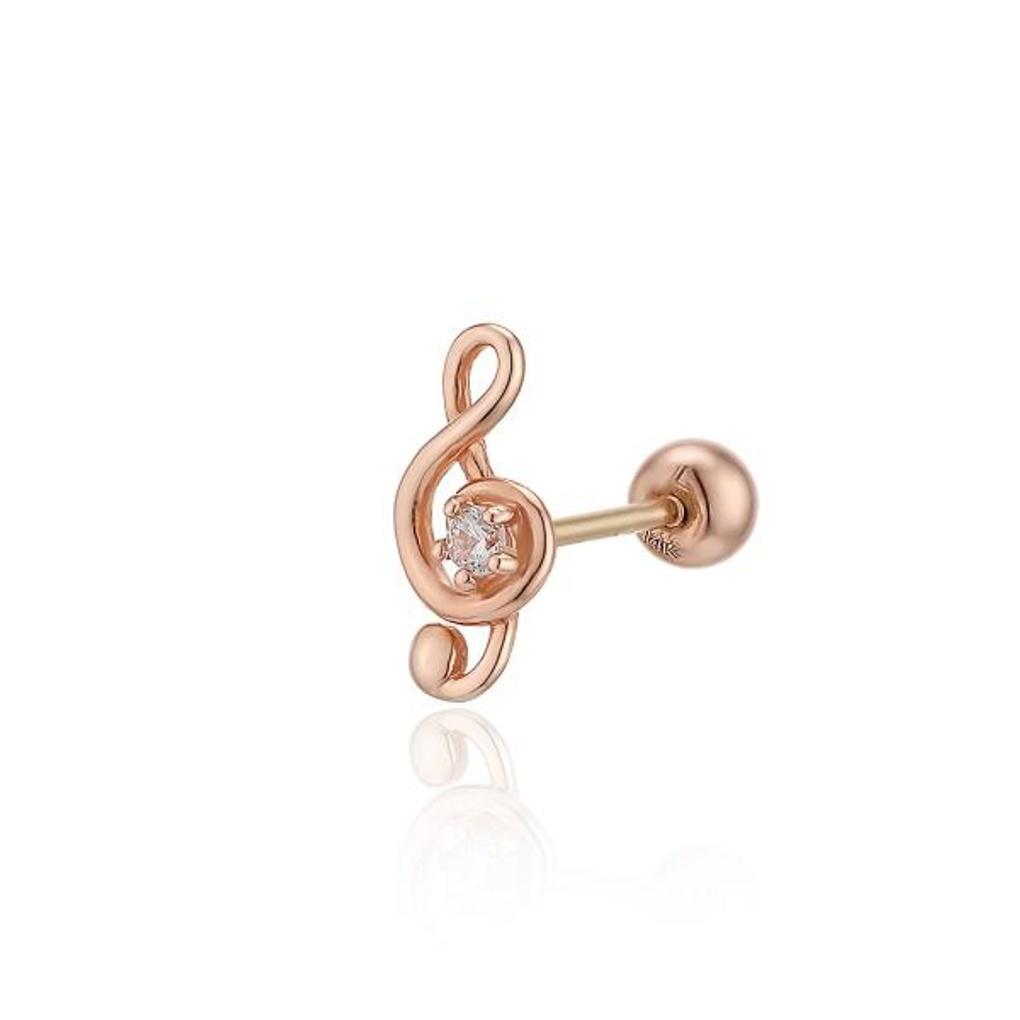 LLOYD Music Note Piercing 14k Gold Earrings LPFL1005G