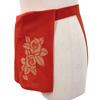 Edoten Etchu Fundoshi (Loincloth) - Made in Japan, 100% Cotton, Discharge-Dyed, Stylish Japanese Pattern, Men's, One Size Fits All, Camellia, Red