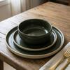 JUEGO DE CENA DE 3 PIEZAS JUEGO DE PLATOS DE OLIVA PARA 1 PERSONA Ø15-26 cm