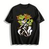 Halloween Skelett Rose Mädchen Print Lässiges Oberteil Reines Baumwoll-T-Shirt