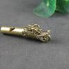 Copper Wild Boar Rhino Eagle Boa Lion Wolf Kirin Lizard Keychain Pendants Outdoor Referee Whistle Vintage Wild Survival Whistles