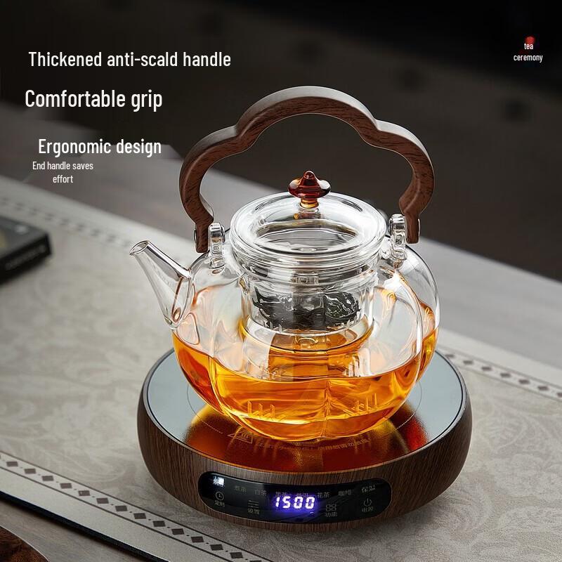 YIHUTEA Glass Teapot & Electric Ceramic Tea Stove Set