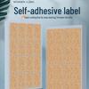 Waterproof Cork Texture Self-Adhesive Label Stickers for Handwritten Notes and Classification