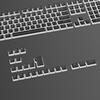 Double Skin Milk Pudding Mechanical Keyboard Keycaps, Luminous OEM Height, 130-Key Full Set