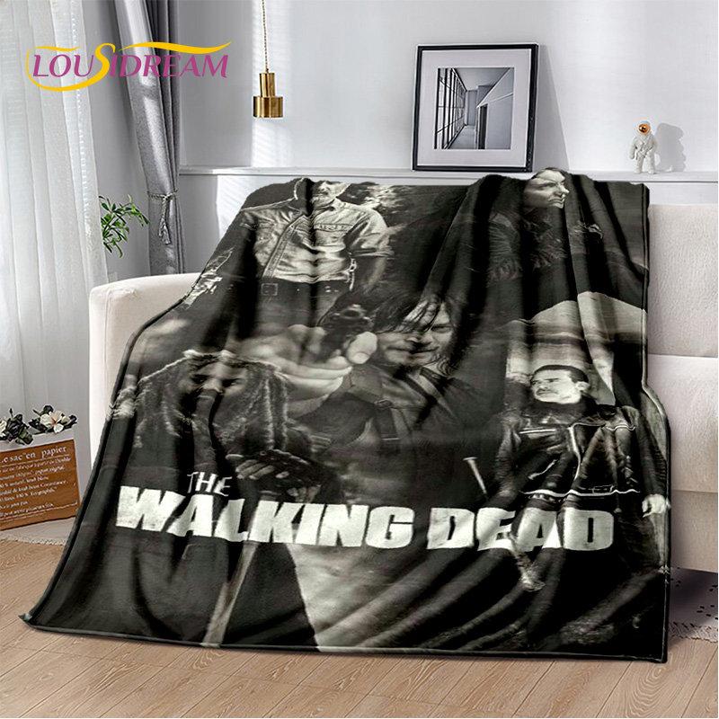 The Walking Dead Horror Soft Plush Blanket,Flannel Blanket Throw Blanket for Living Room Bedroom Bed Sofa Picnic Cover Bettdecke