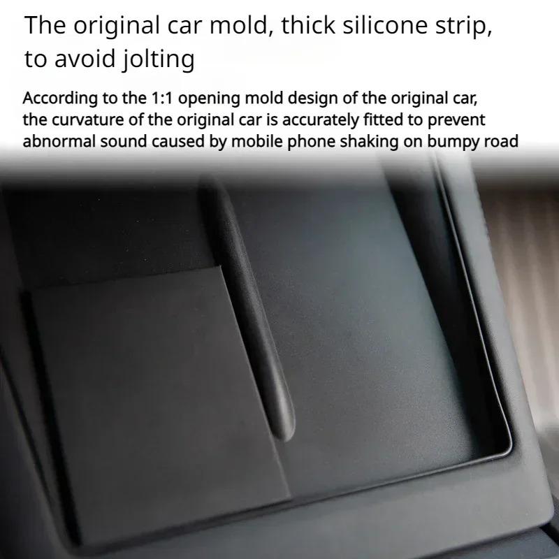 For Tesla Model 3 Y Juniper 2026 Silicone Wireless Charging Pad Non-Slip Mat Dust-Proof Charger Protect Cover Car Accessories