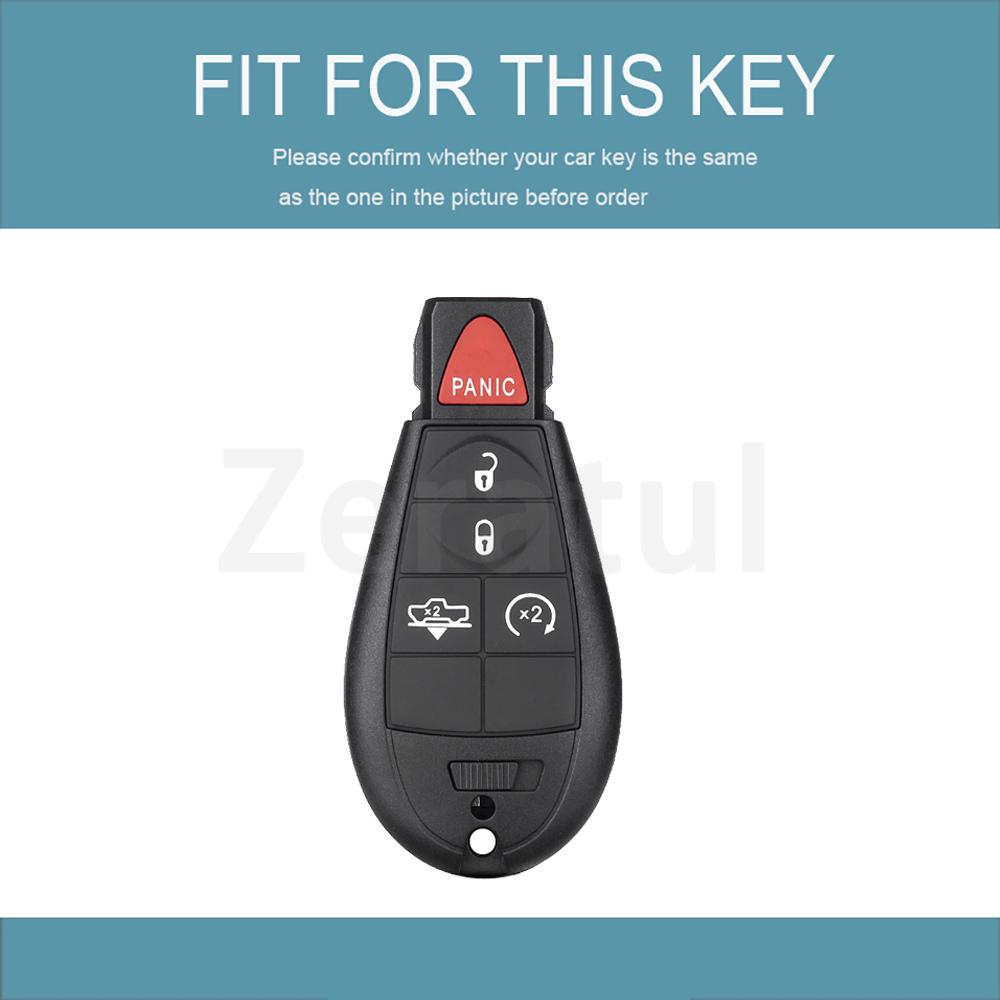 Auto Keyless For Jeep Grand Cherokee For Dodge Ram Durango Magnum Chrysler Tpu Car Key Case Anti-Scratch Key Bag Accessories