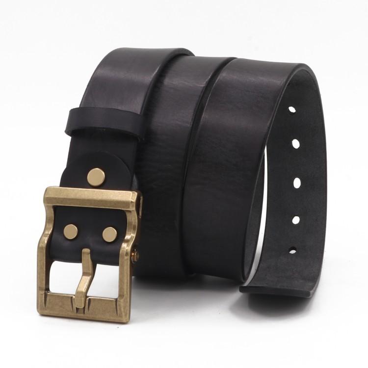 Handmade Fc Buckle Belt Men'S Brass Day Buckle Casual Retro Belt Ami Kaji Denim Belt