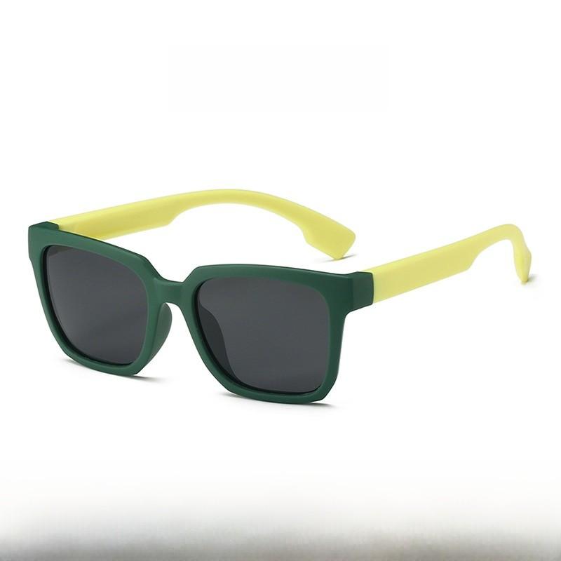 Óculos de Sol Quadrados para Crianças Com Lentes Polarizadas Tac Para Esportes ao Ar Livre e Moda