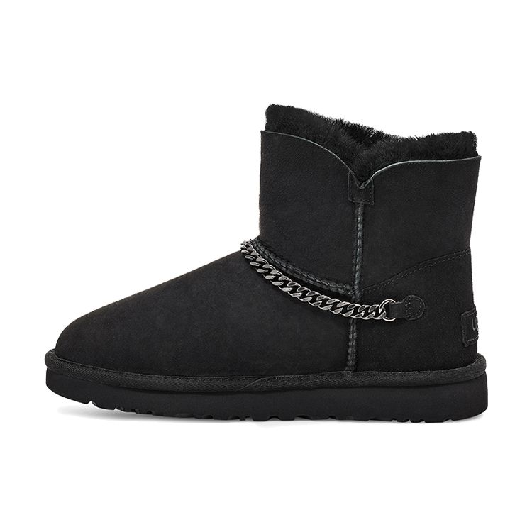 

UGG Удобные нескользящие теплые зимние ботинки женские черные 1112493-BLK