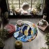 Ocean Fish,Round Area Rug,Carpet Rug for Living Room Bedroom Sofa Playroom Decor,Non-slip Floor Mat