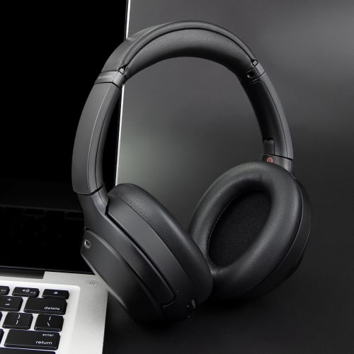 SOULWIT Replacement Ear Pads and Cushions for Sony WH-1000XM3 (WH1000XM3) Over-Ear Headphones, Soft Protein Leather and Noise-Isolating Memory Foam Ea