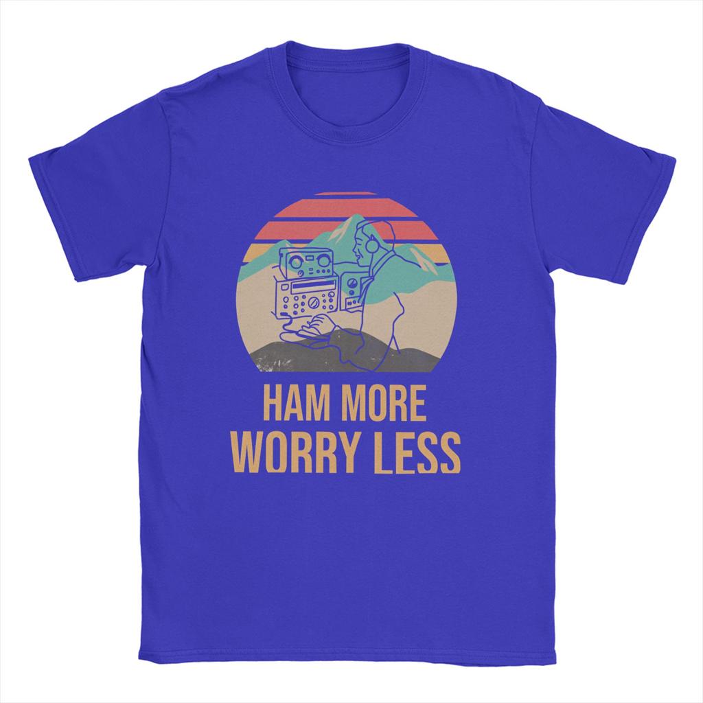 Fashion Ham Radio Operator Amateur Radio TShirts for Men Crewneck Cotton T Shirts Short Sleeve Tees Summer Clothes
