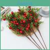 Red Pomegranate Artificial Flower With Painted Finish For Interior And Event Decor