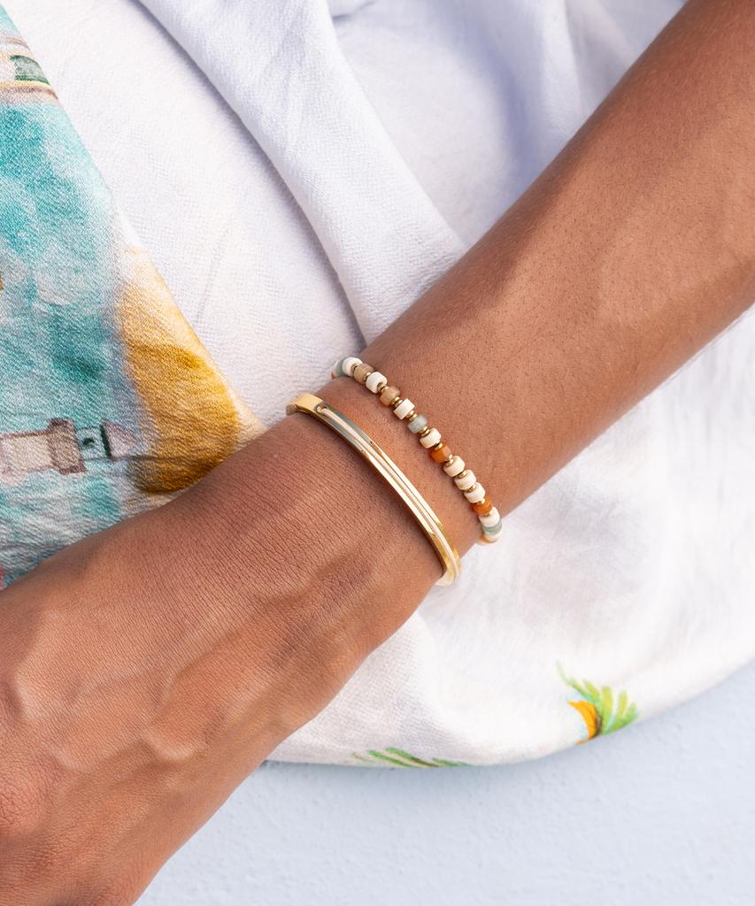 Pig&Hen (Women'S) Maya Lu 4 Bracelet - Ivory X Gold