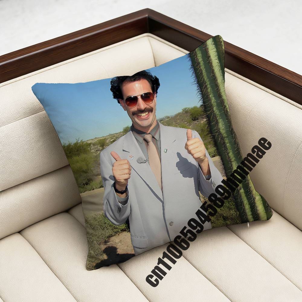 For Borat Very Nice Great Success Throw Pillow Case Sham 45X45Cm 40X40Cm Square Car Pillowcase Pad Cushion Cover