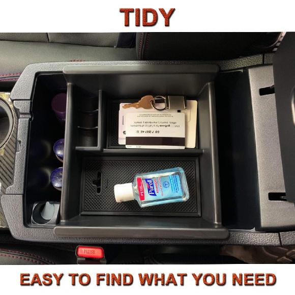 JKCOVER Center Console Organizer Tray Compatible With Toyota 4Runner 2010-   2024 And Kia Telluride -2024 2025 Accessories,Ert Armrest Box Secondary