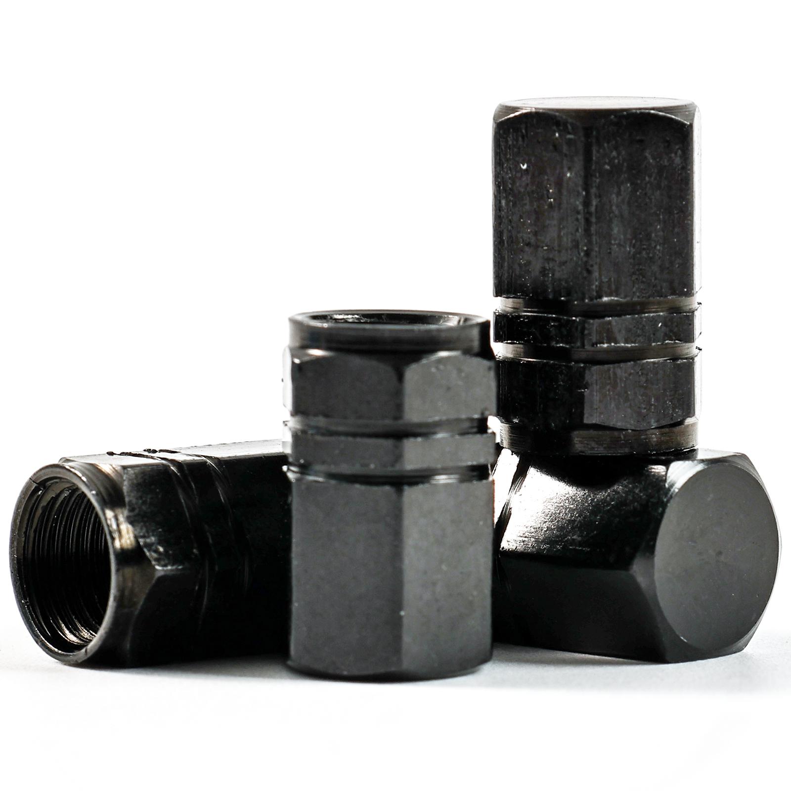 

4 шт. алюминиевый сплав шин клапан защиты штока автомобильный чехол пыленепроницаемый воздухонепроницаемый воздушный колпачок крышка для грузовика мотоцикла велосипеда автомобиля чёрный