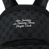 Jordan Monogram Series Checkerboard Badge Backpack Unisex backpack Blue Black JD2543010AD-001