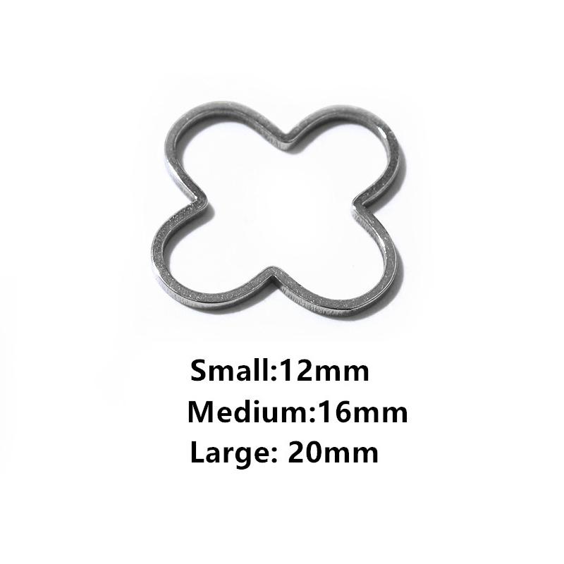 20pcs Moon Star Drop Heart Small Charms Gold Stainless Steel Pendant Open Bezels Hollow Frame Mold Bezel DIY Jewelry Making
