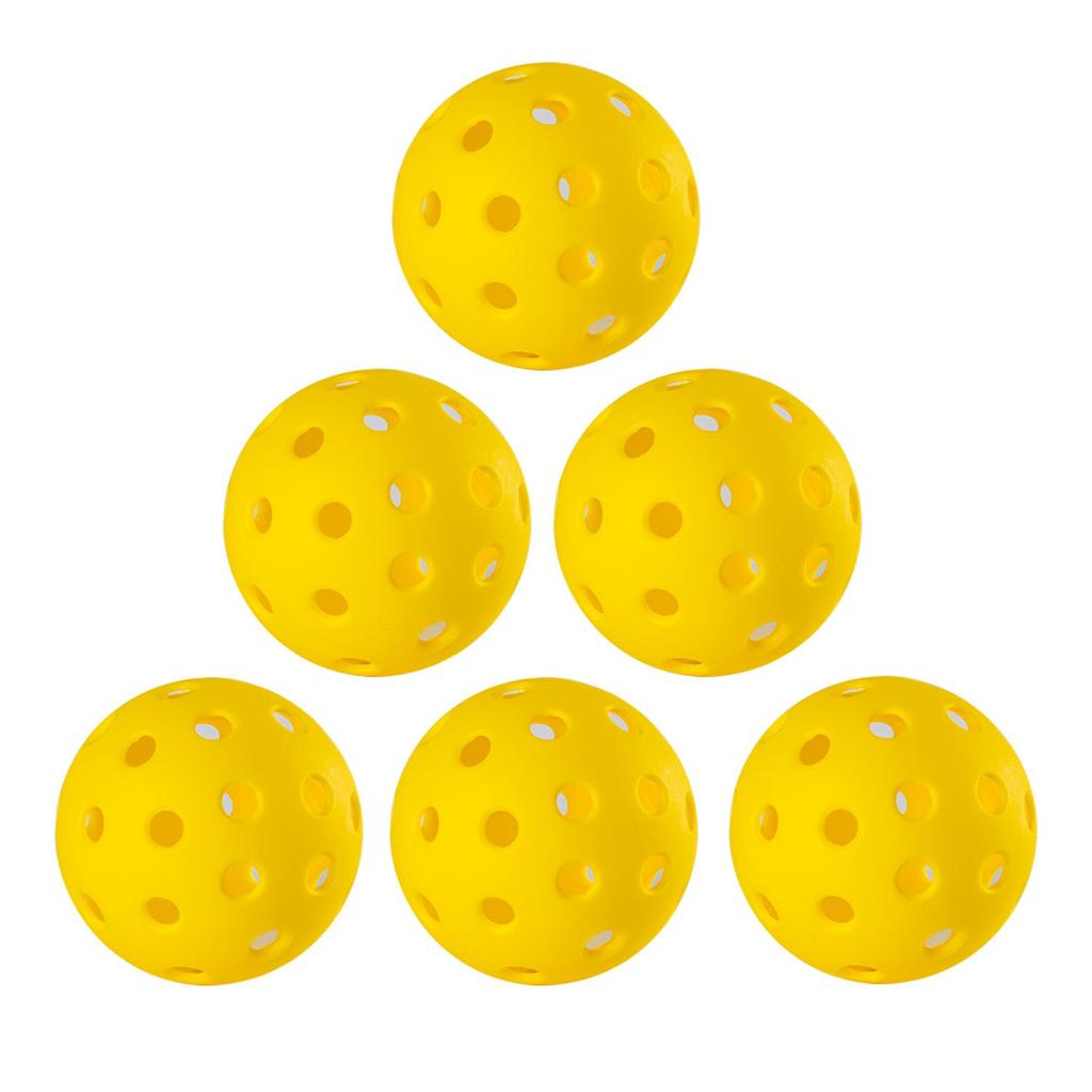 Outdoor-Pickleball-Bälle, speziell entwickelt und optimiert für Pickleball, 6er-Pack