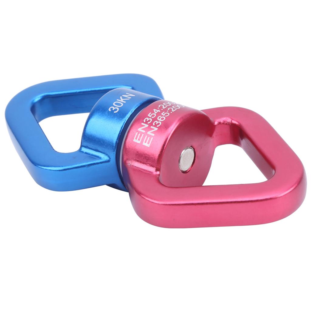 Air Yoga Swing Kobling 360 Grader Universelle Roterende Ringer Magnalium Karabinkrok Rød og Blå