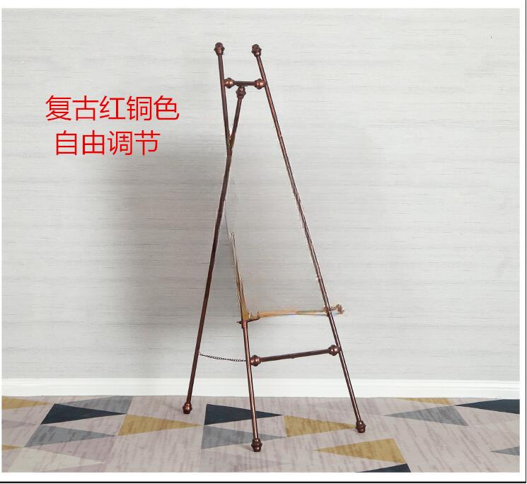 Metal Oil Painting Stand Hotel Wedding Wedding Welcome Photo Display Stand Wrought Iron Photo Frame Bracket Advertising Stand
