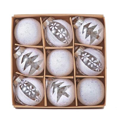 9PCS 6CM Christmas Balls Xmas Tree Hanging Pendants Christmas Tree Baubles Ornaments For Home Navidad Natal New Year