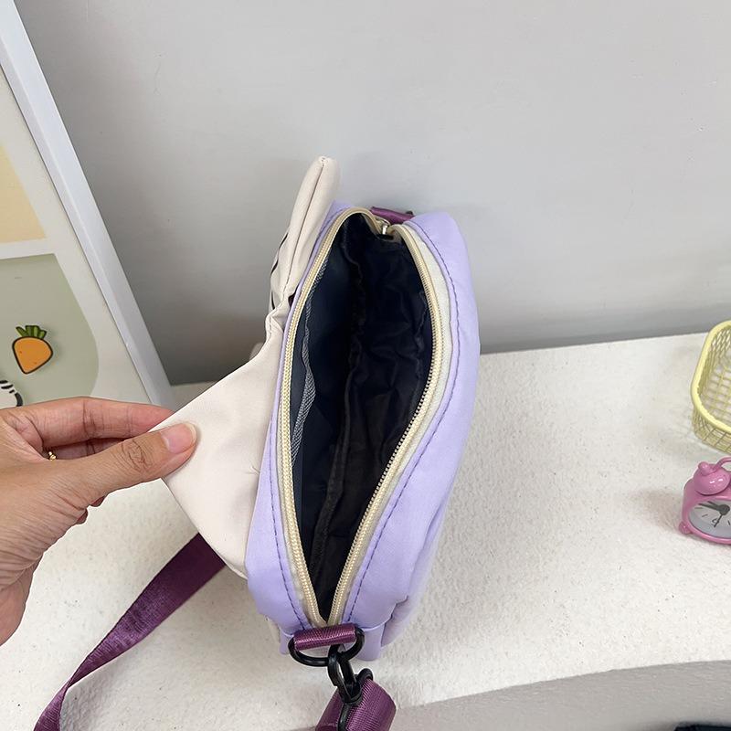 Cute girl oblique span bag cartoon sweet kitten student versatile small square bag soft girl mobile phone storage bag change bag