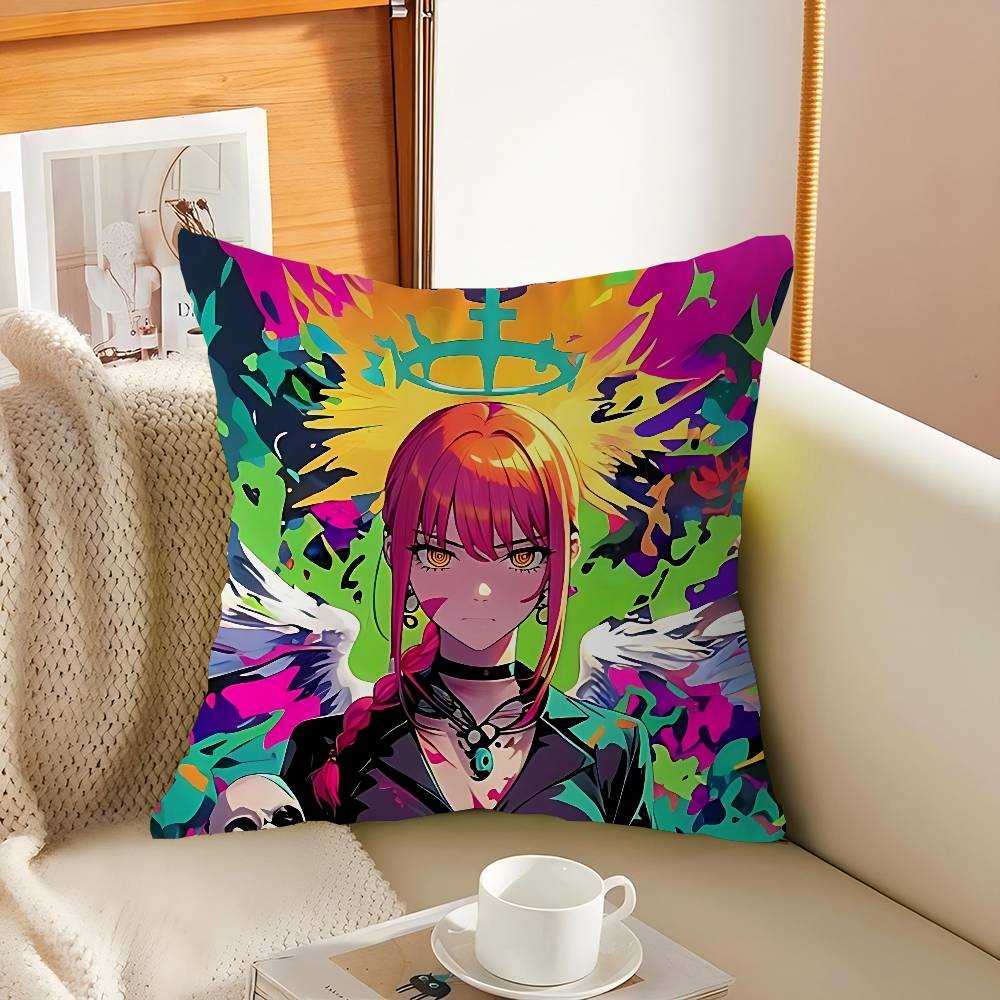 

Makima Cushion Cover 30x50 Polyester Sofa Cushions Decorative Throw Pillows Home Decoration Pillowcover 16x16Inch