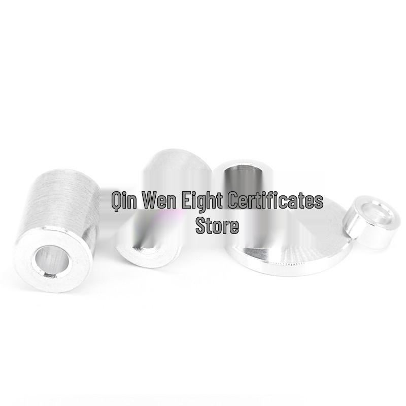 Thickened Aluminum Alloy Spacer Bushing Isolation Sleeve, Round Flat Metal Washer (M4~M10) M4*6*2 (10 pcs)