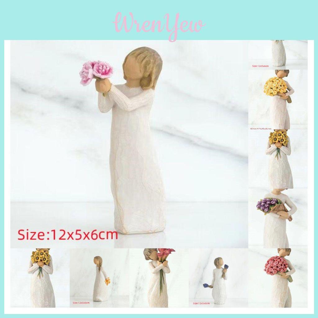 Handmade Imitation Wood Carving Resin Crafts Home Decoration Gift For Couples