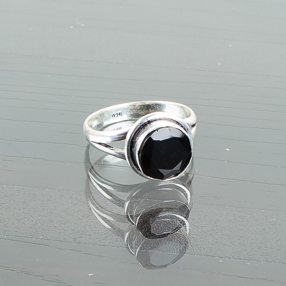 Rare Black Onyx Gemstone 925 Sterling Silver Jewelry Artisan Ring For Women& Men RR-11-18