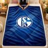 Flannel BlanketSchalke 04 Warm Soft Throw Blanket for Indoor Sofa Bed Living Room Use