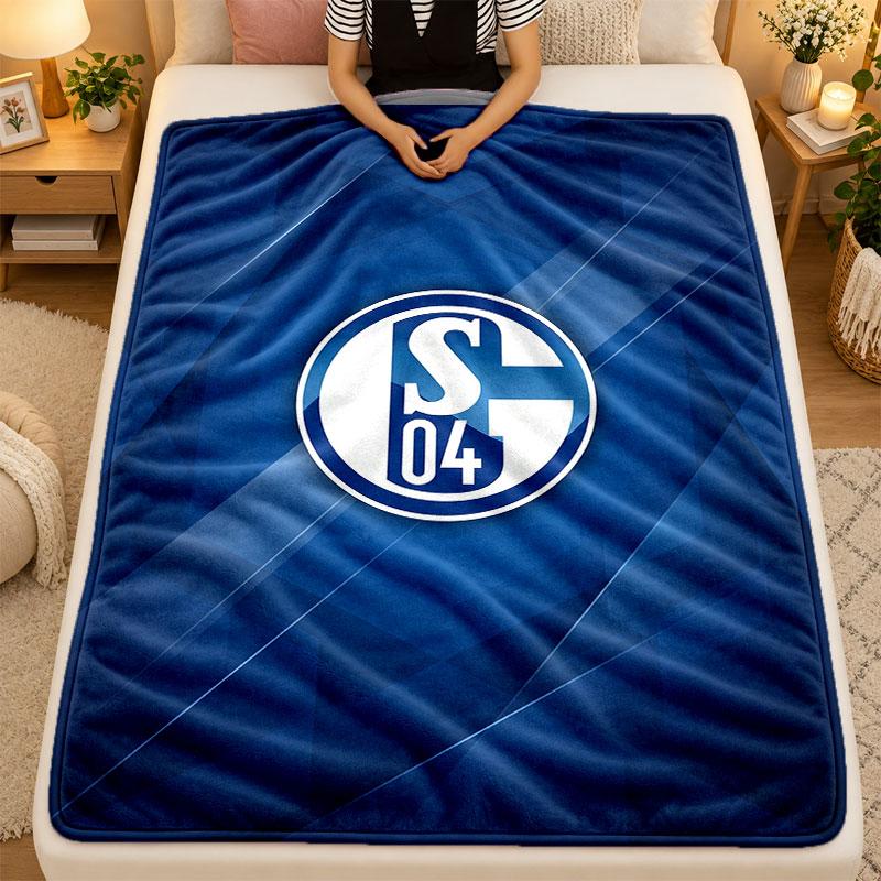 Flannel BlanketSchalke 04 Warm Soft Throw Blanket for Indoor Sofa Bed Living Room Use
