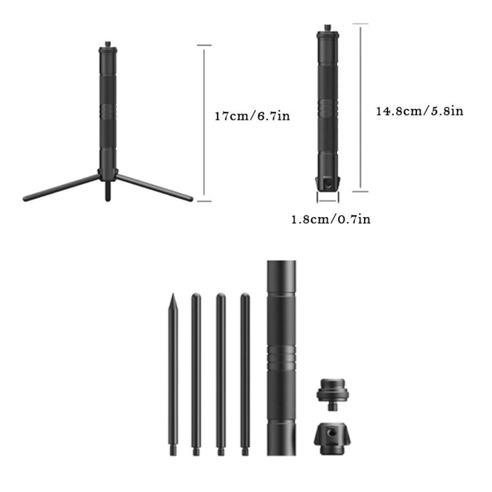 Foldable Lantern Stand Portable Live Broadcast Tripod Phone Tripod Stand  Fishing Lights