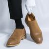 Men's Shoes Large Size Suede Casual Shoes Men's Autumn and Winter New Leather Shoes Men's One-pedal Short Boots Men's Martin Boots