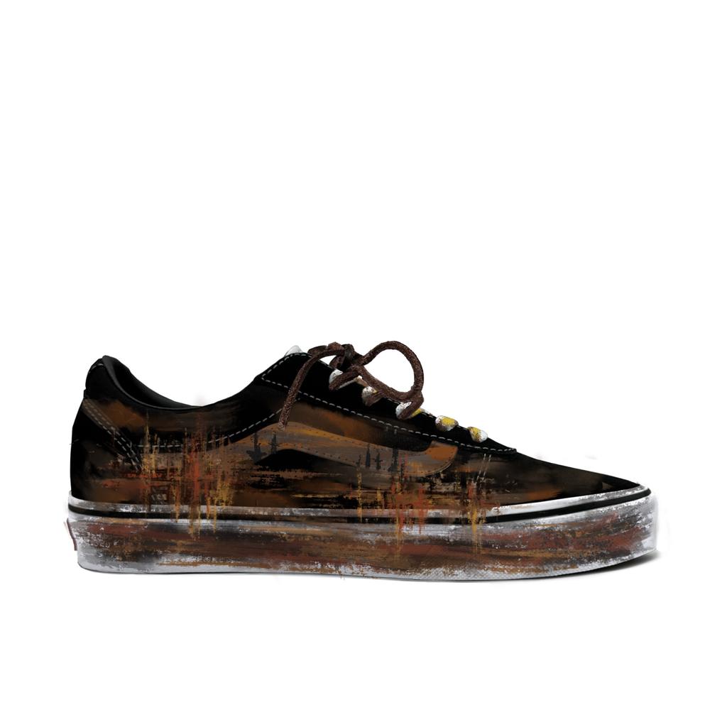 Vans Ward Résistant à l'abrasion Résistant à l'abrasion Basse top Chaussures de Skateboard Homme Marron Foncé VN0A36EMC4R(Équipe 613-)