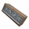 Automatic Watch Winders Black Walnut Grain Wood Mechanical Manual PU Travel Watch Winder Box