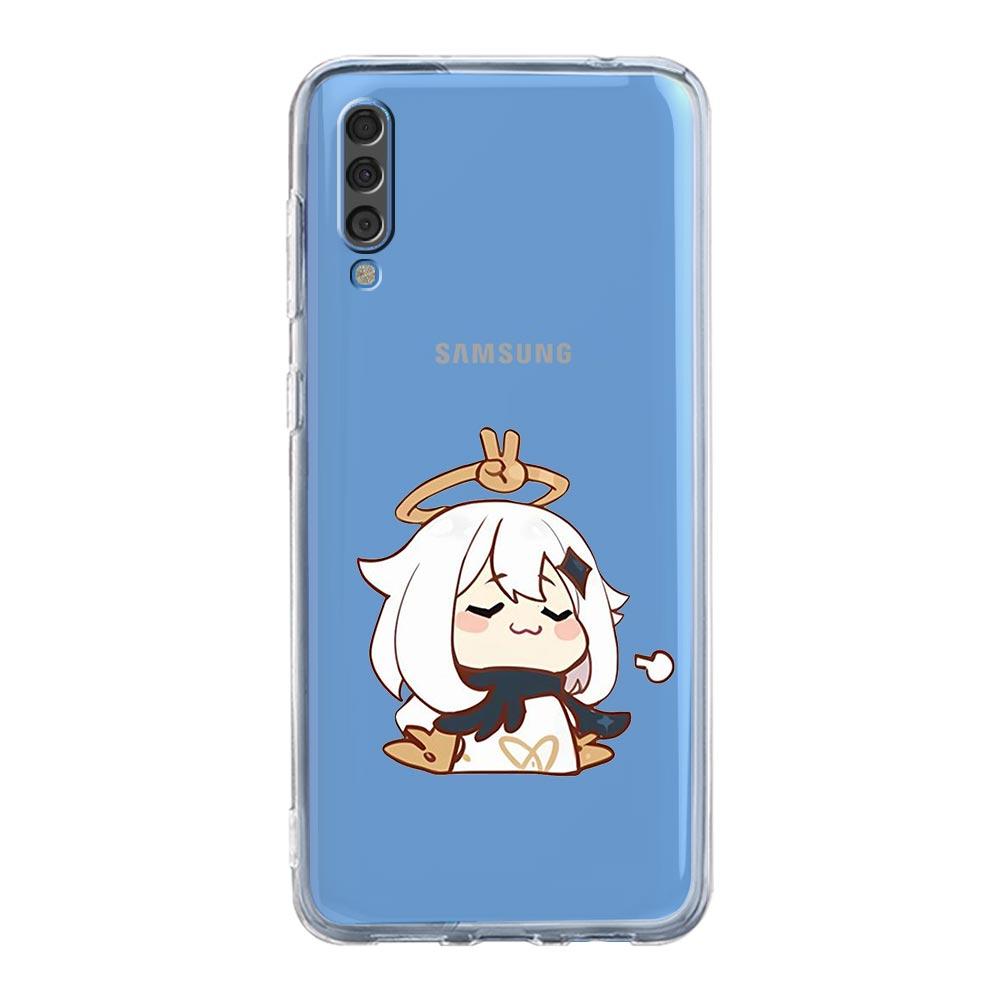 

Phone Case For Samsung A14 5G A12 A22 A32 A34 A42 A52 A54 A50 A70 A72 A40 A20E A10S A20S A02S A04S Kawaii Cartoon Genshin Impact Samsung A40