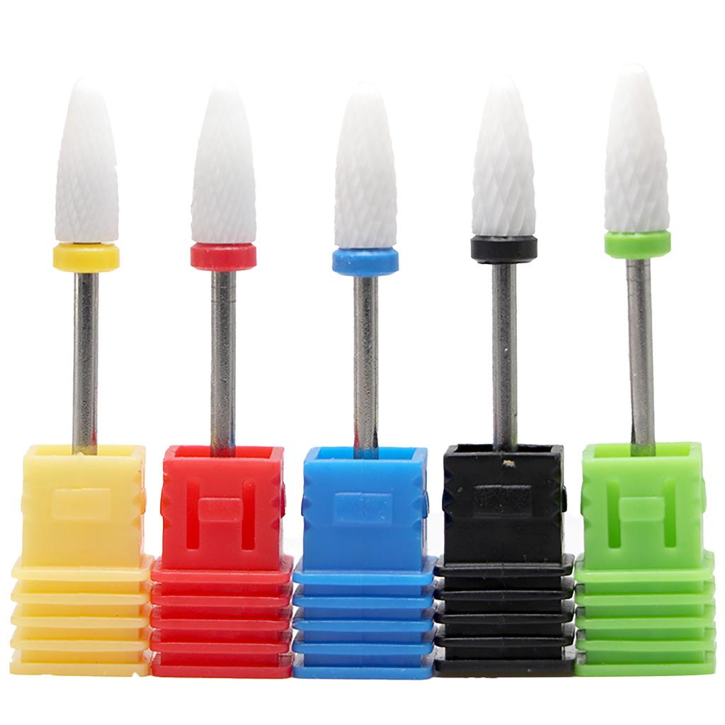 5Pcs Nail Art Grinder Drill Bit Corrosion Proof Household Manicure Nail Care Polisher Drill Bit