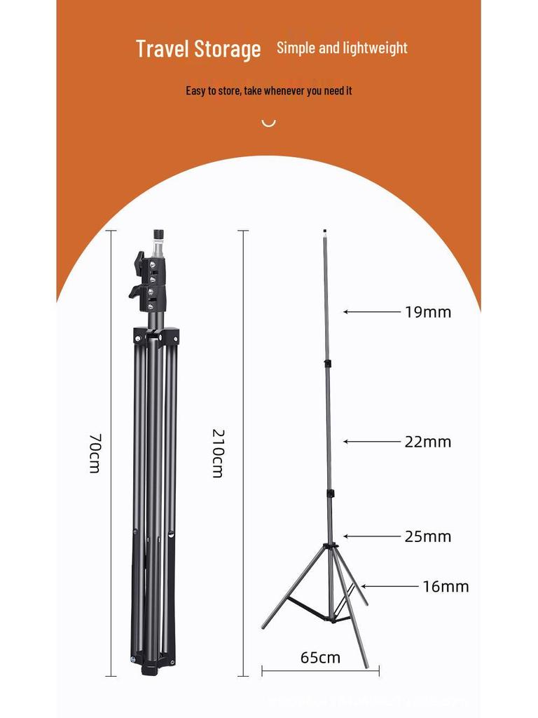 1.6m Enhanced Carbon Steel Multifunctional Tripod for Photography & Video