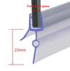 Bath Shower Screen Door Seal Strip for 4-6mm Glass Glue-free Waterproof Weatherstrip 50cm PVC Sealing Strip Bathroom Accessories