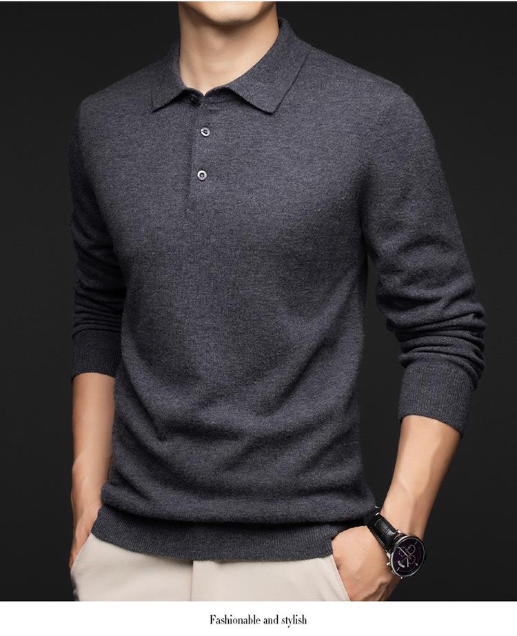 Men's Premium Cashmere Half-Zip Sweater - Winter Thickened Pullover