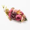 Bohemia Brides Wedding Flower Hair Comb Hairpin Bridesmaid Headdress Hair Combs Hair Accessories For Women Girls Floral Hairpins