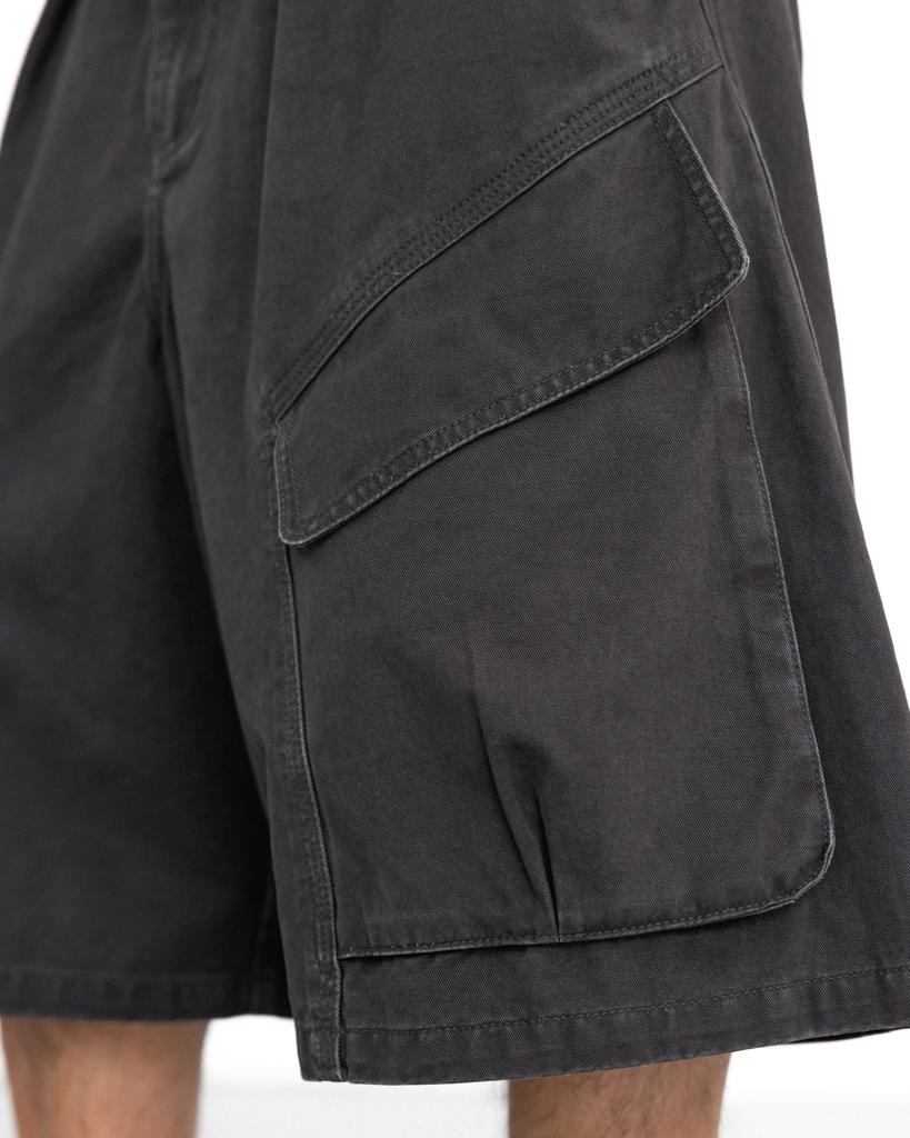 ANGLAN Structural Cargo Half Pants - Charcoal